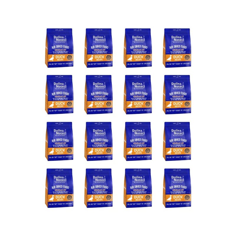 Karma dla kota suszona DOLINA NOTECI Superfood Sterilised z kaczki 16 x 1 kg