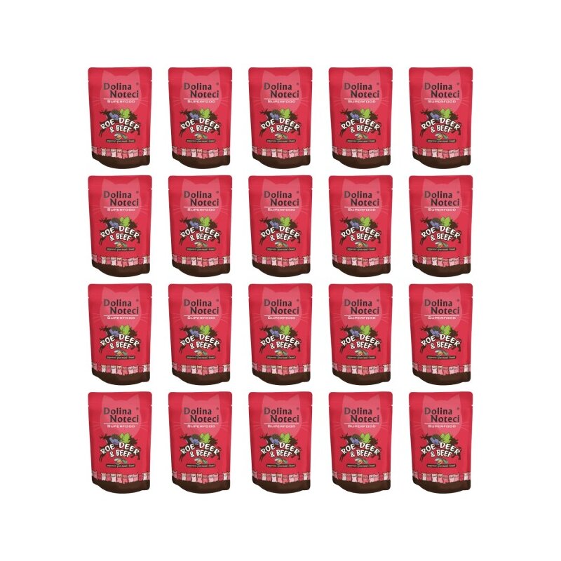 Karma dla kota DOLINA NOTECI Superfood z sarną i wołowiną 20 x 85 g