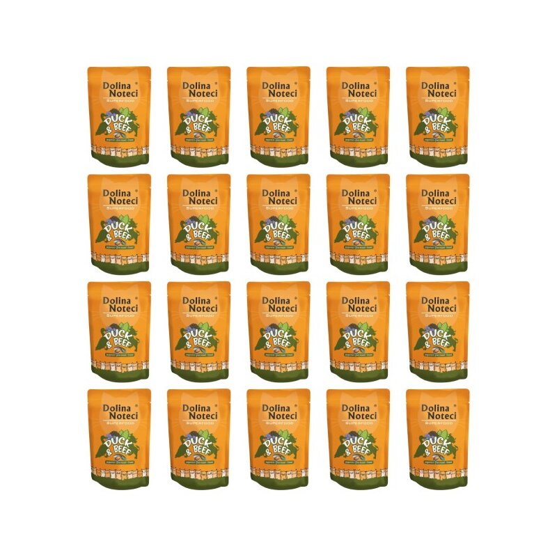 Karma dla kota DOLINA NOTECI Superfood z kaczką i wołowiną 20 x 85 g