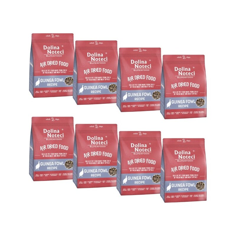 Karma dla psa suszona DOLINA NOTECI Superfood Danie z perliczką 8 x 1 kg