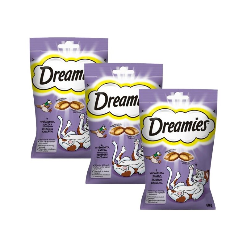Przysmak dla kota DREAMIES Kaczka 3 x 60 g