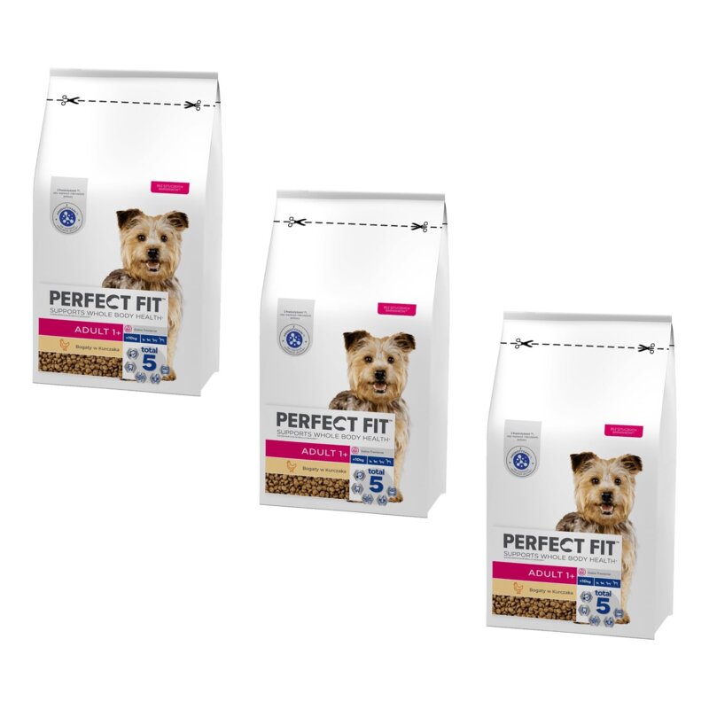 Karma dla psa PERFECT FIT Adult 1+ Kurczak 3 x 6 kg