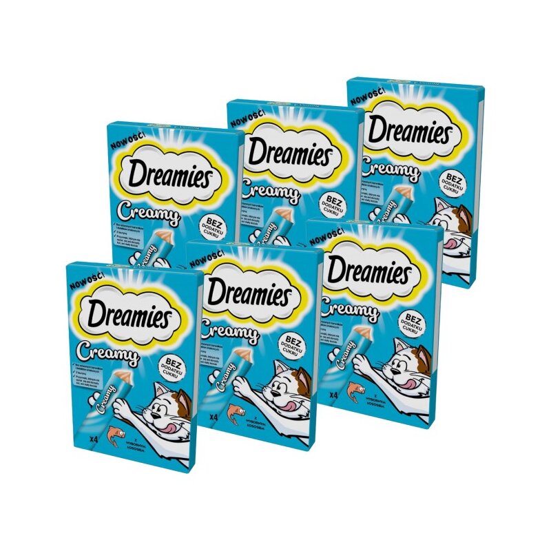 Przysmak dla kota DREAMIES Creamy Łosoś (24 x 10 g)