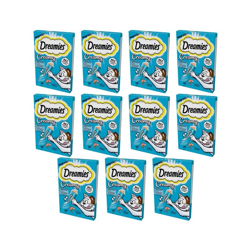 Przysmak dla kota DREAMIES Creamy Łosoś (44 x 10 g)