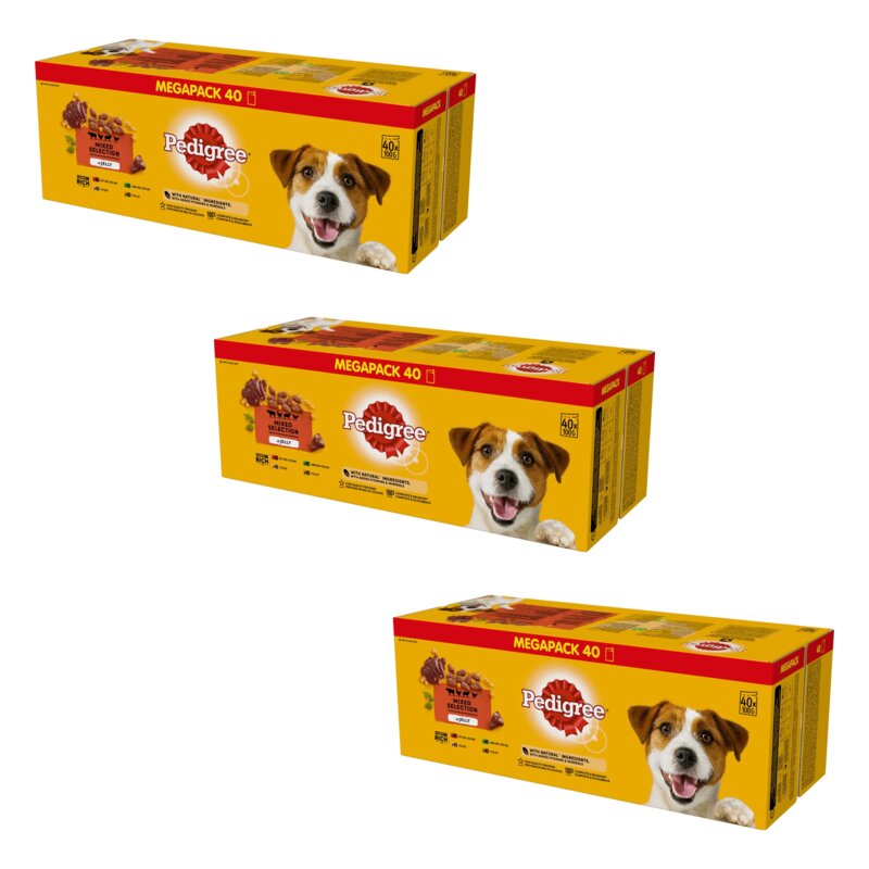 Karma dla psa PEDIGREE Adult Mix smaków w galaretce (120 x 100 g)