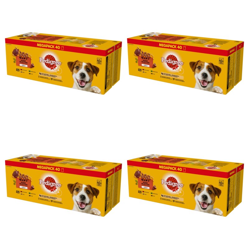 Karma dla psa PEDIGREE Adult Mix smaków w galaretce (160 x 100 g)