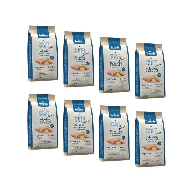 Karma dla psa BOSCH Soft Junior Kurczak z batatami 8 x 2.5 kg