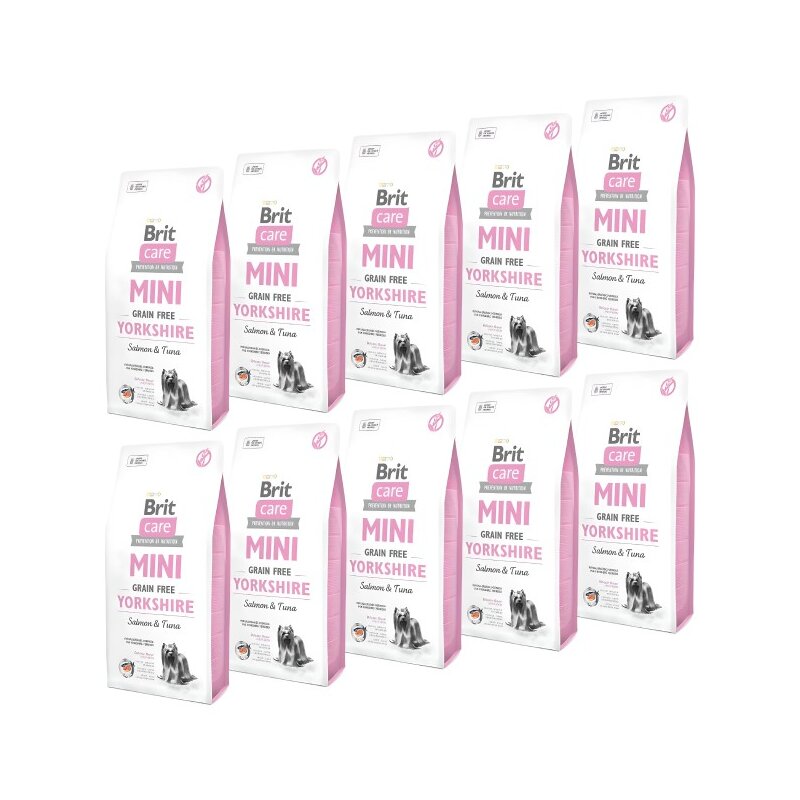 Karma dla psa BRIT Care Mini Yorkshire Łosoś z tuńczykiem 10 x 400 g