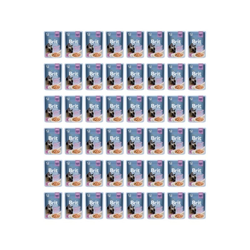 Karma dla kota BRIT Premium Łosoś 48 x 85 g