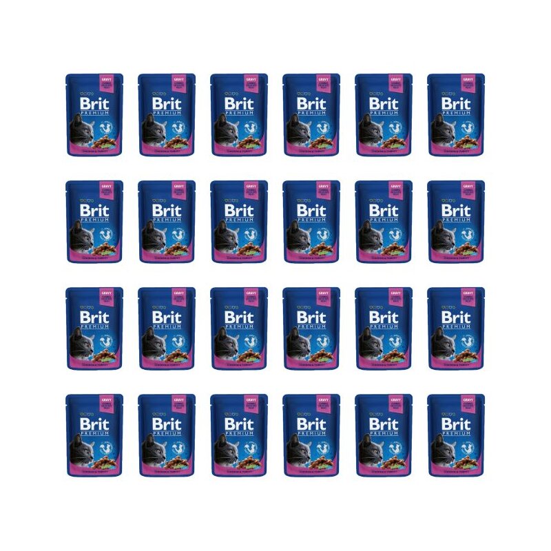 Karma dla kota BRIT Premium Kurczak z indykiem 24 x 100 g