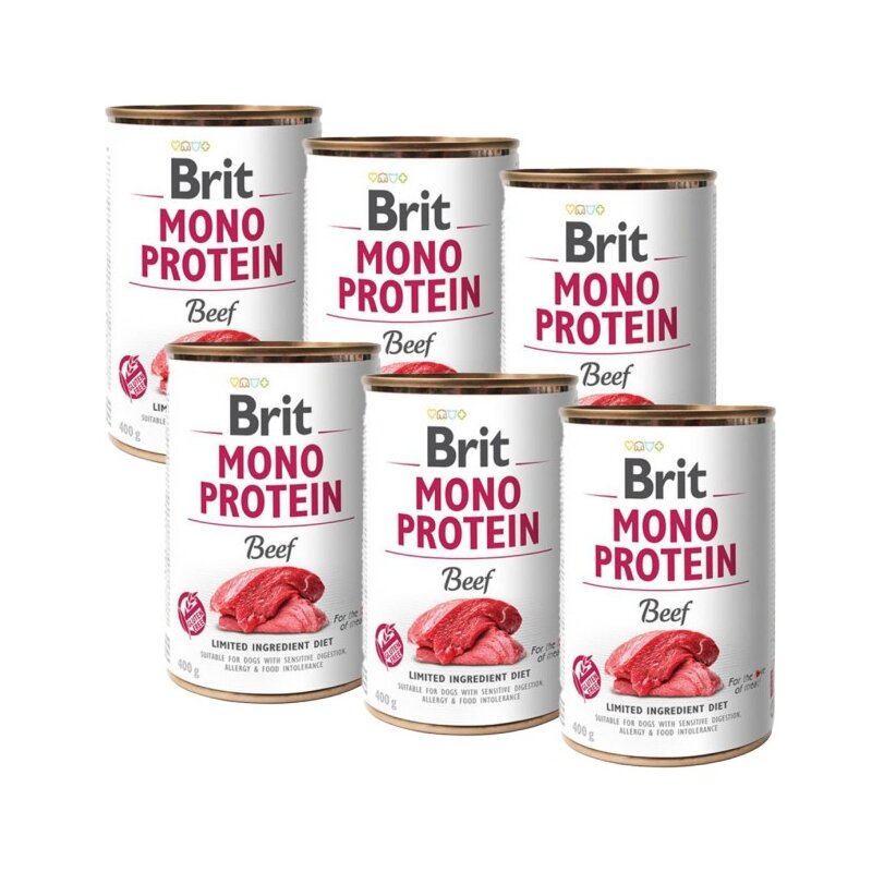 Karma dla psa BRIT Mono Protein Wołowina 6 x 400 g