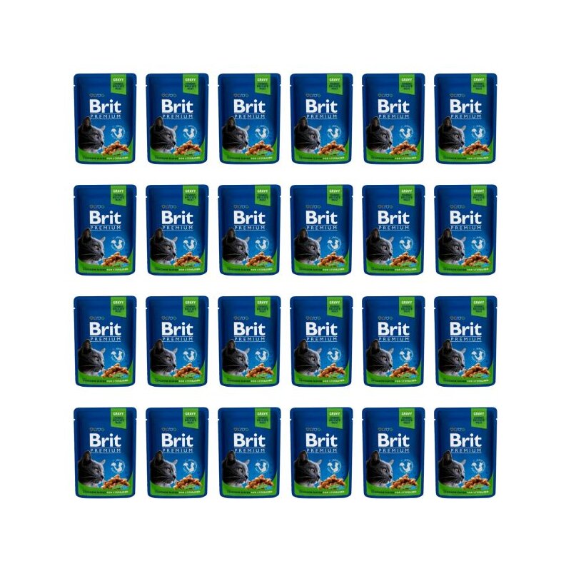 Karma dla kota BRIT Premium Sterilised Kurczak 24 x 100 g