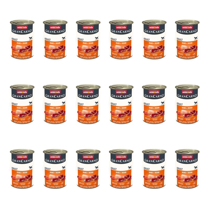 Karma dla psa ANIMONDA GranCarno Wołowina z kurczakiem 18 x 400 g