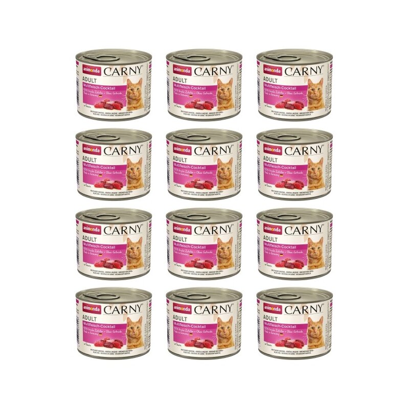 Karma dla kota ANIMONDA Carny Koktajl wielomięsny 12 x 200 g
