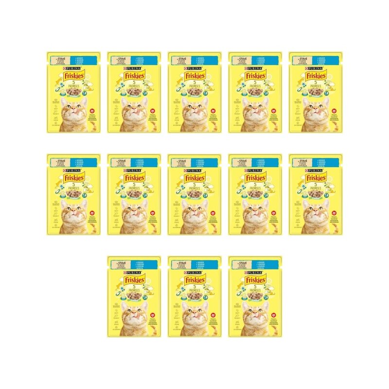 Karma dla kota FRISKIES 5 Promises Łosoś 13 x 85 g