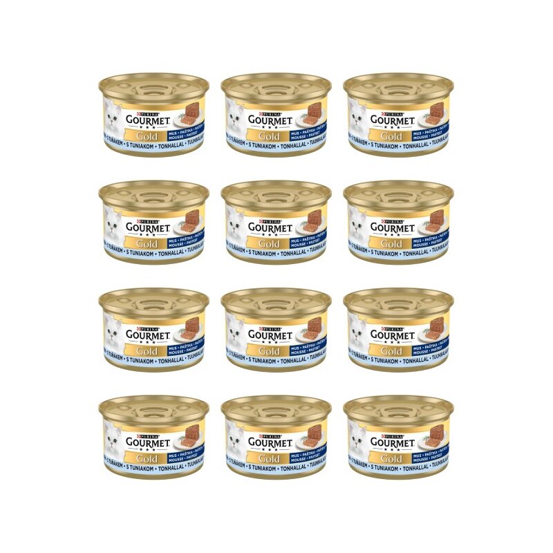 Karma dla kota GOURMET Gold Mus Tuńczyk 12 x 85 g
