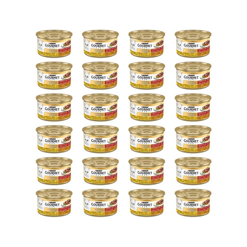 Karma dla kota GOURMET Gold Kurczak i wątróbka 24 x 85 g