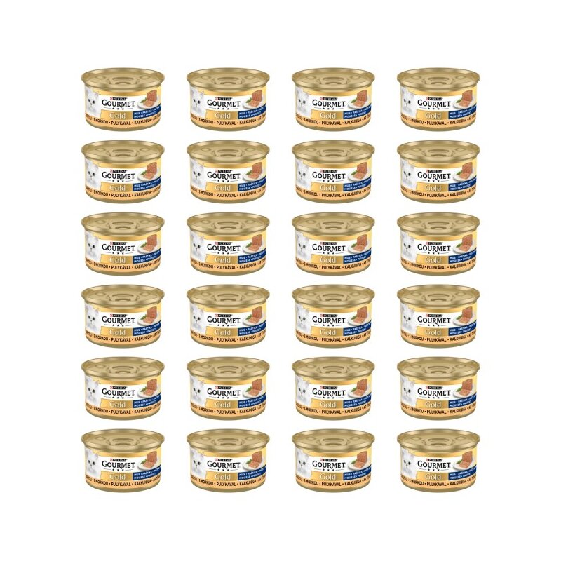 Karma dla kota GOURMET Gold Mus Indyk 24 x 85 g