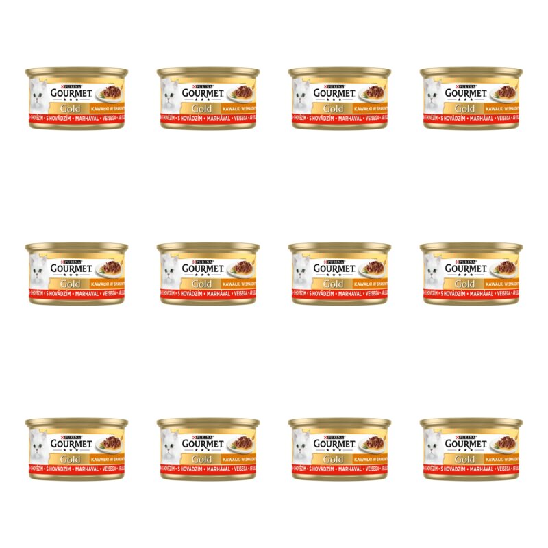 Karma dla kota GOURMET Gold Succulent Delights Wołowina 12 x 85 g