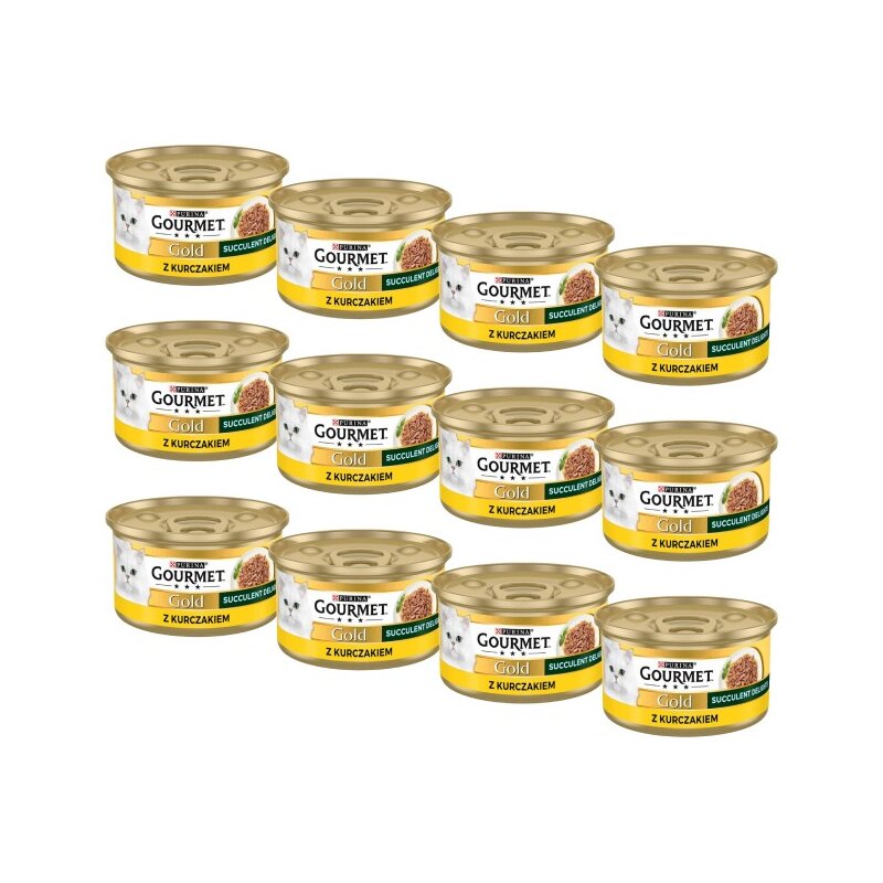 Karma dla kota GOURMET Gold Succulent Delights Kurczak 12 x 85 g