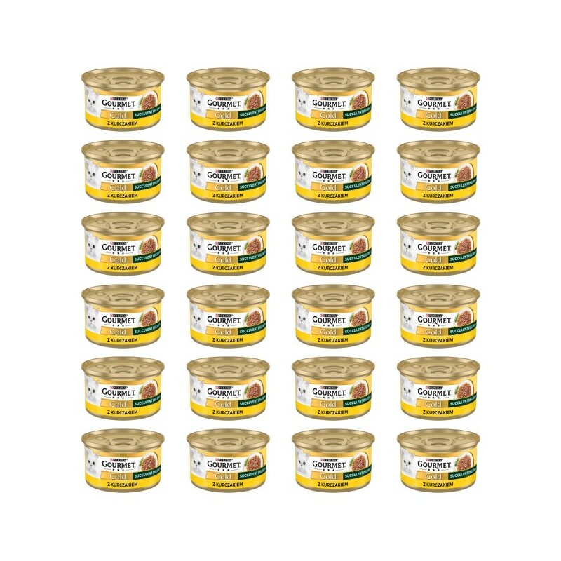 Karma dla kota GOURMET Gold Succulent Delights Kurczak 24 x 85 g