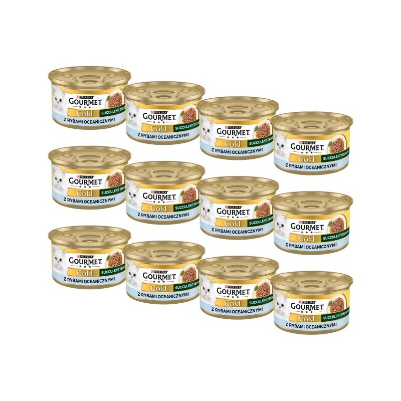 Karma dla kota GOURMET Gold Succulent Delights Ryby oceaniczne 12 x 85 g