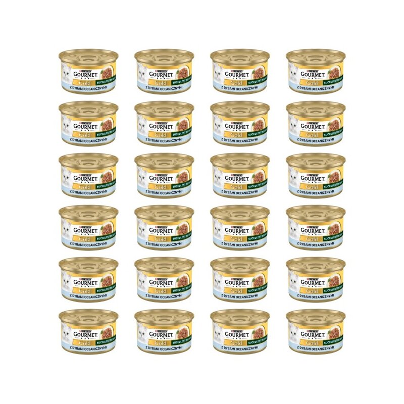 Karma dla kota GOURMET Gold Succulent Delights Ryby oceaniczne 24 x 85 g