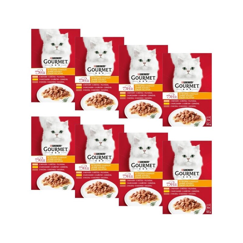 Karma dla kota GOURMET Mon Petit Mix Drób (48 x 50 g)