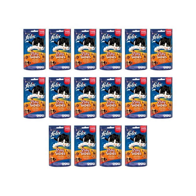 Przysmak dla kota FELIX Play Tubes Kurczak i wątróbka 16 x 50 g