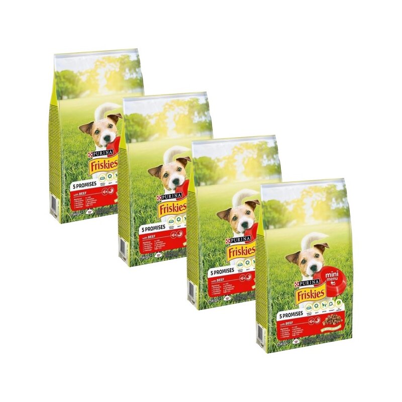 Karma dla psa FRISKIES 5 Promises Mini Menu Wołowina 4 x 1.5 kg