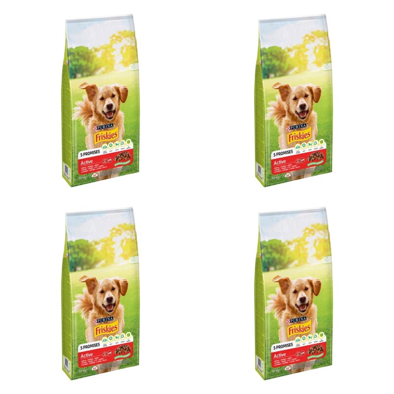 Karma dla psa FRISKIES Active Wołowina 4 x 10 kg