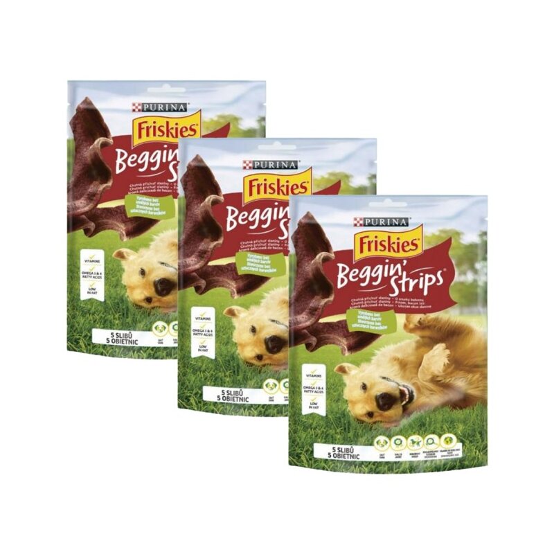 Przysmak dla psa Purina FRISKIES Beggin Strips 3 x 120 g