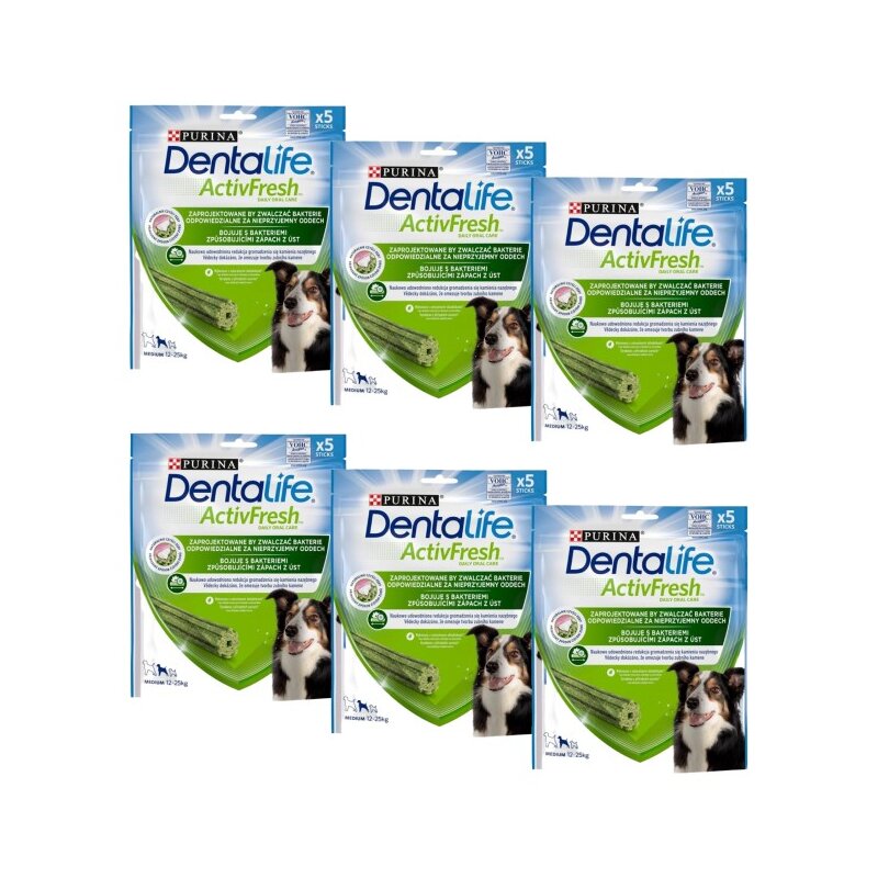 Przysmak dla psa DENTALIFE Active Fresh Medium 6 x 115 g