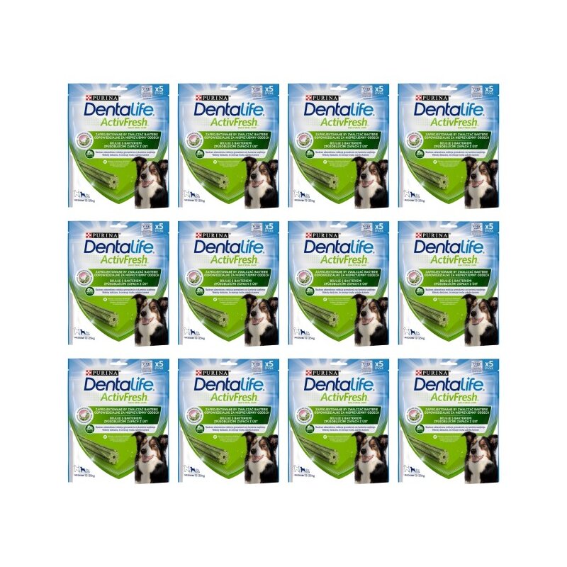 Przysmak dla psa DENTALIFE Active Fresh Medium 12 x 115 g