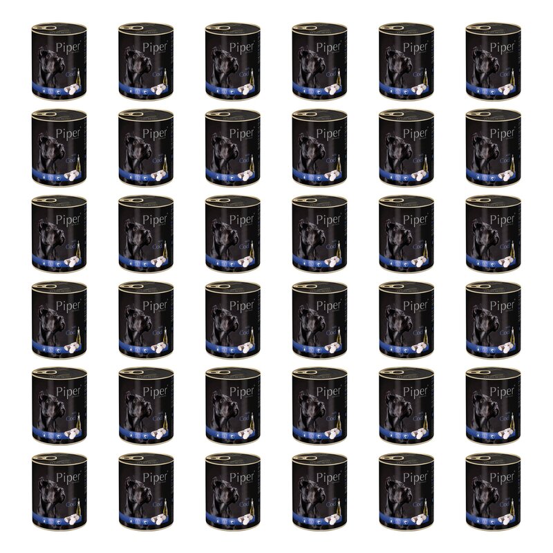 Karma dla psa PIPER Animals z dorszem 36 x 800 g
