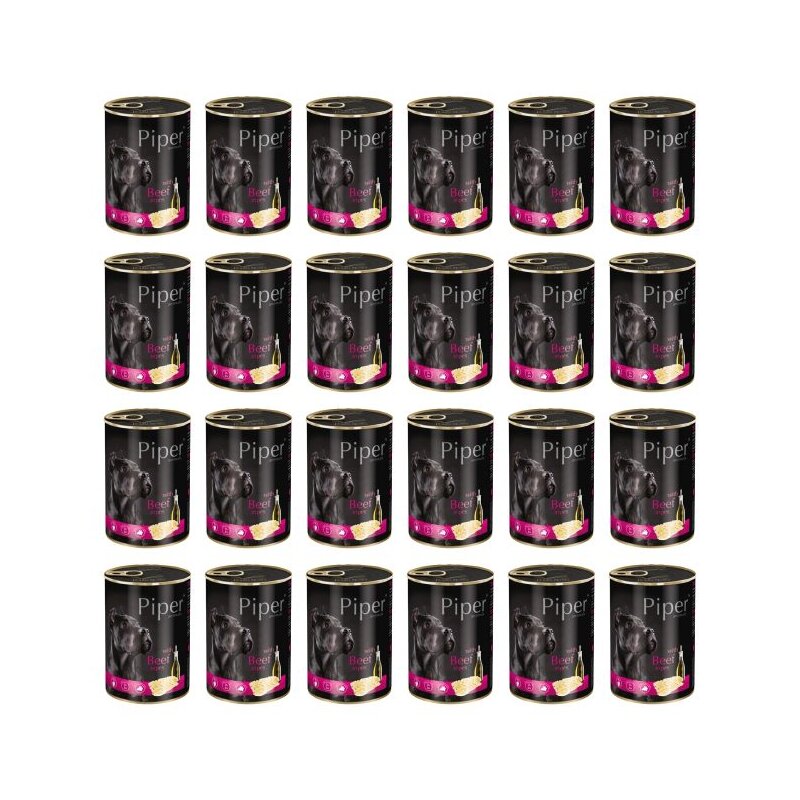 Karma dla psa PIPER Animals z żołądkami wołowymi 24 x 400 g