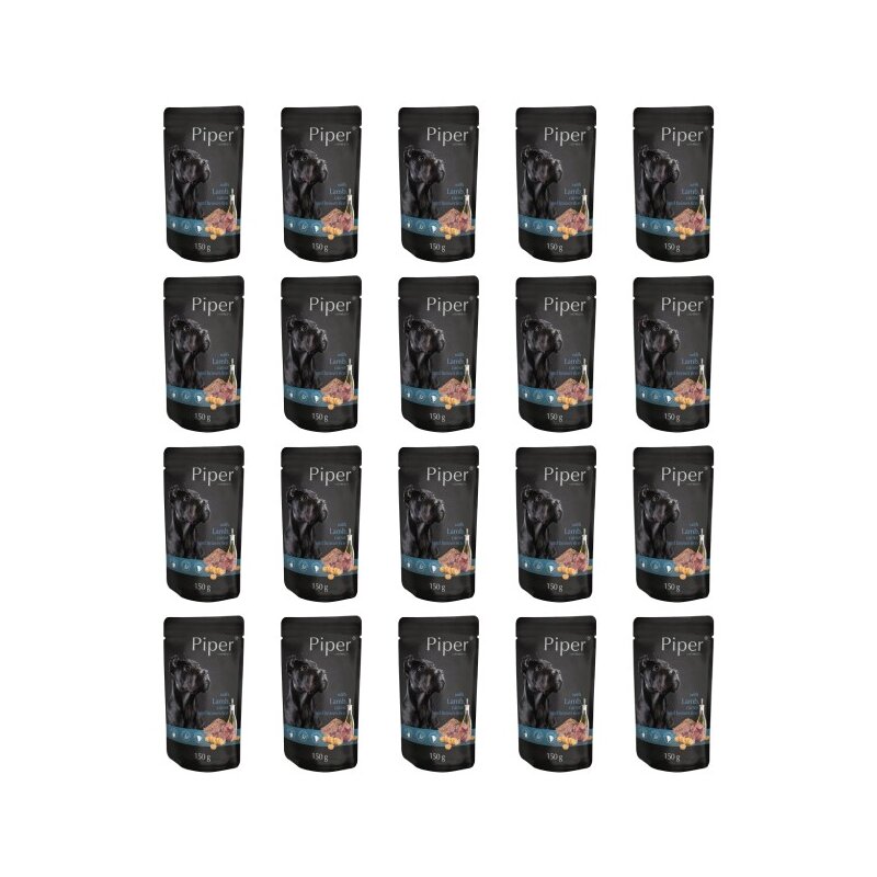 Karma dla psa PIPER Animals z jagnięciną, marchewką i brązowym ryżem 20 x 150 g