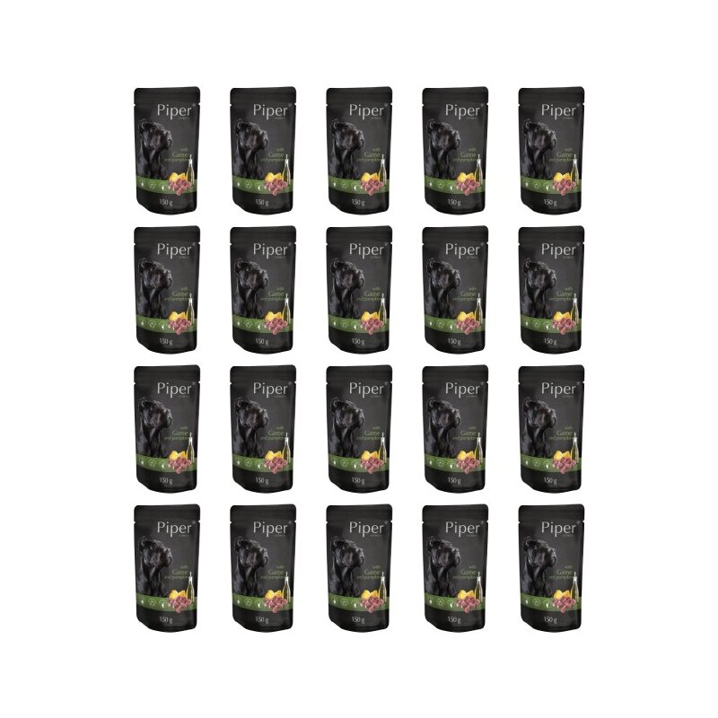 Karma dla psa PIPER z dziczyzną i dynią 20 x 150 g