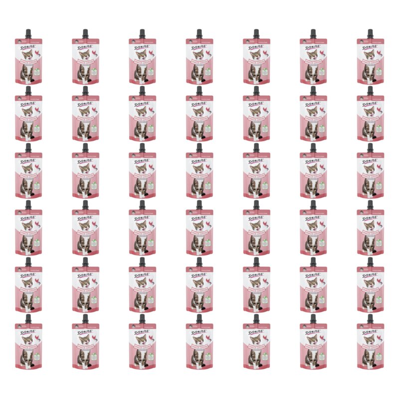 Przysmak dla kota DOKAS Snack Cream Kurczak i krewetki 42 x 90 g