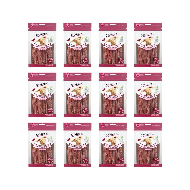 Przysmak dla psa DOKAS Filet z piersi kaczki 12 x 70 g