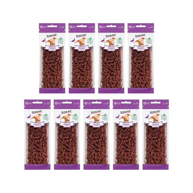 Przysmak dla psa DOKAS Minis Kaczka 9 x 70 g