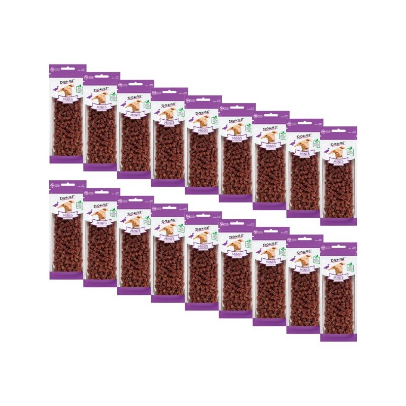 Przysmak dla psa DOKAS Minis Kaczka 18 x 70 g