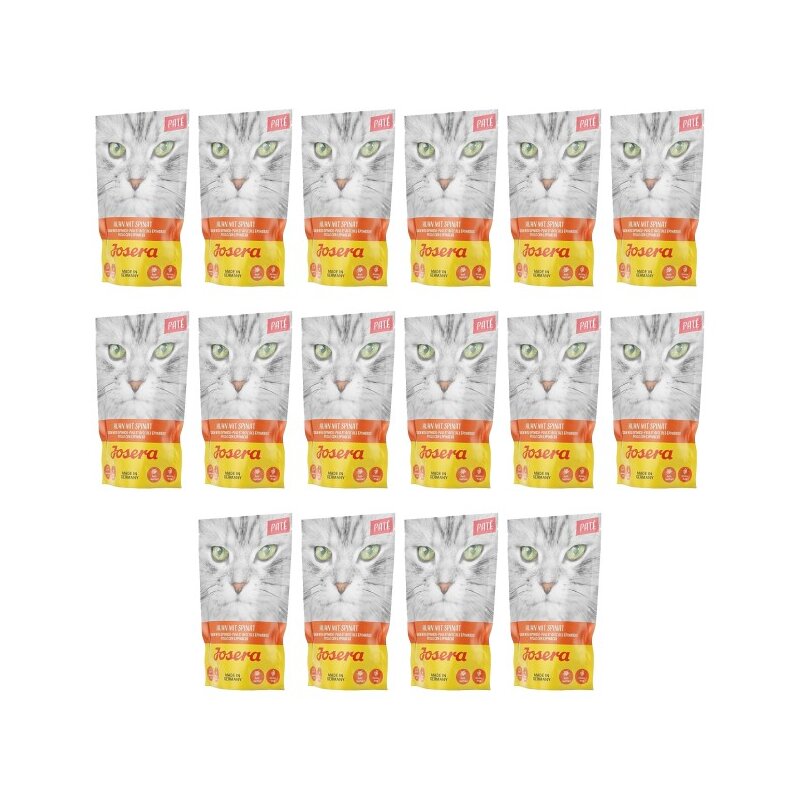 Karma dla kota JOSERA Paté Kurczak ze szpinakiem 16 x 85 g