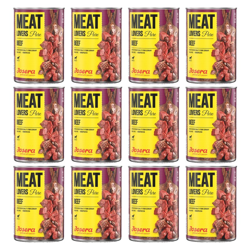 Karma dla psa JOSERA Meat Lovers Pure Wołowina 12 x 400 g