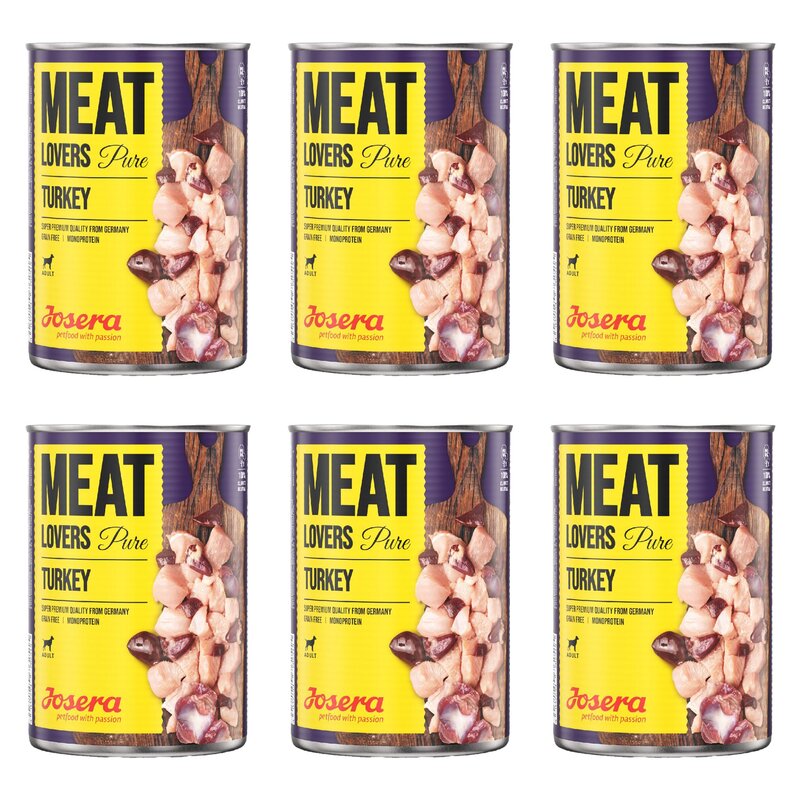 Karma dla psa JOSERA Meat Lovers Pure Indyk 6 x 800 g