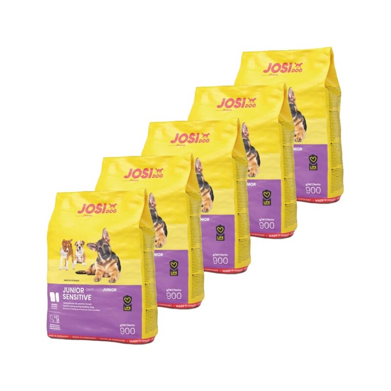 Karma dla psa JOSIDOG Junior Sensitive Drób 5 x 900g
