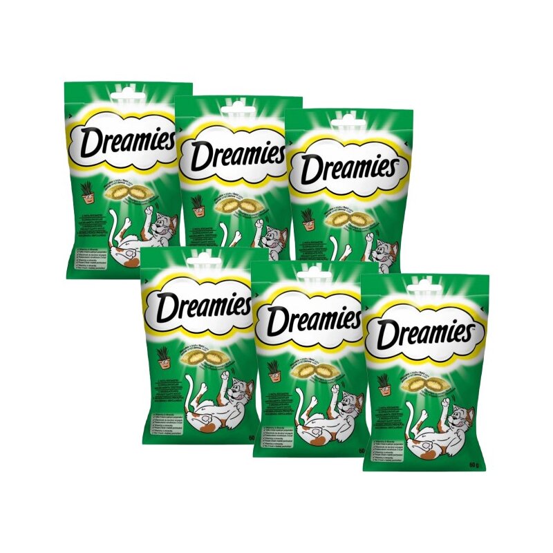 Przysmak dla kota DREAMIES z Nutą Kocimiętki 6 x 60 g
