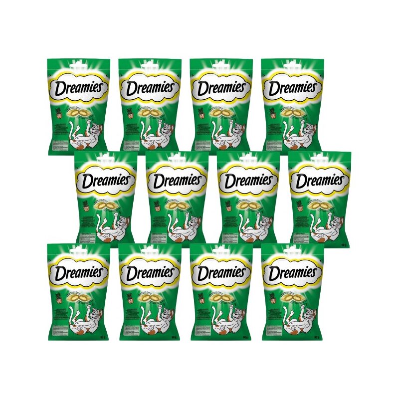 Przysmak dla kota DREAMIES z Nutą Kocimiętki 12 x 60 g