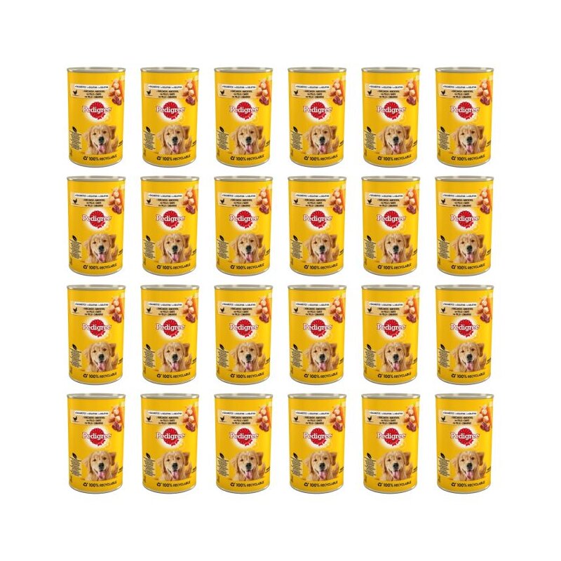 Karma dla psa PEDIGREE Adult Kurczak z marchewką 24 x 400 g