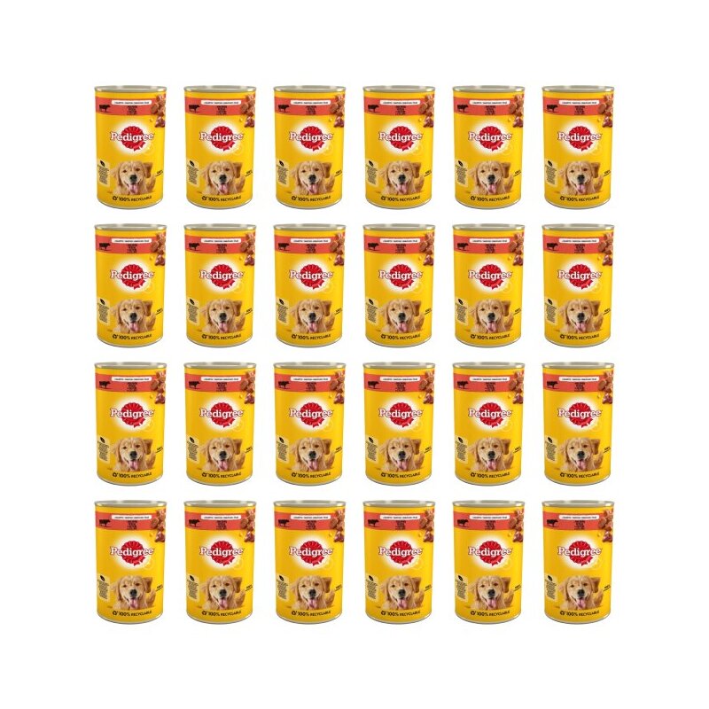 Karma dla psa PEDIGREE Wołowina 24 x 1.2 kg